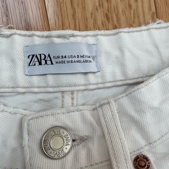 Zara Straight leg white jeans - Picture 3 of 4